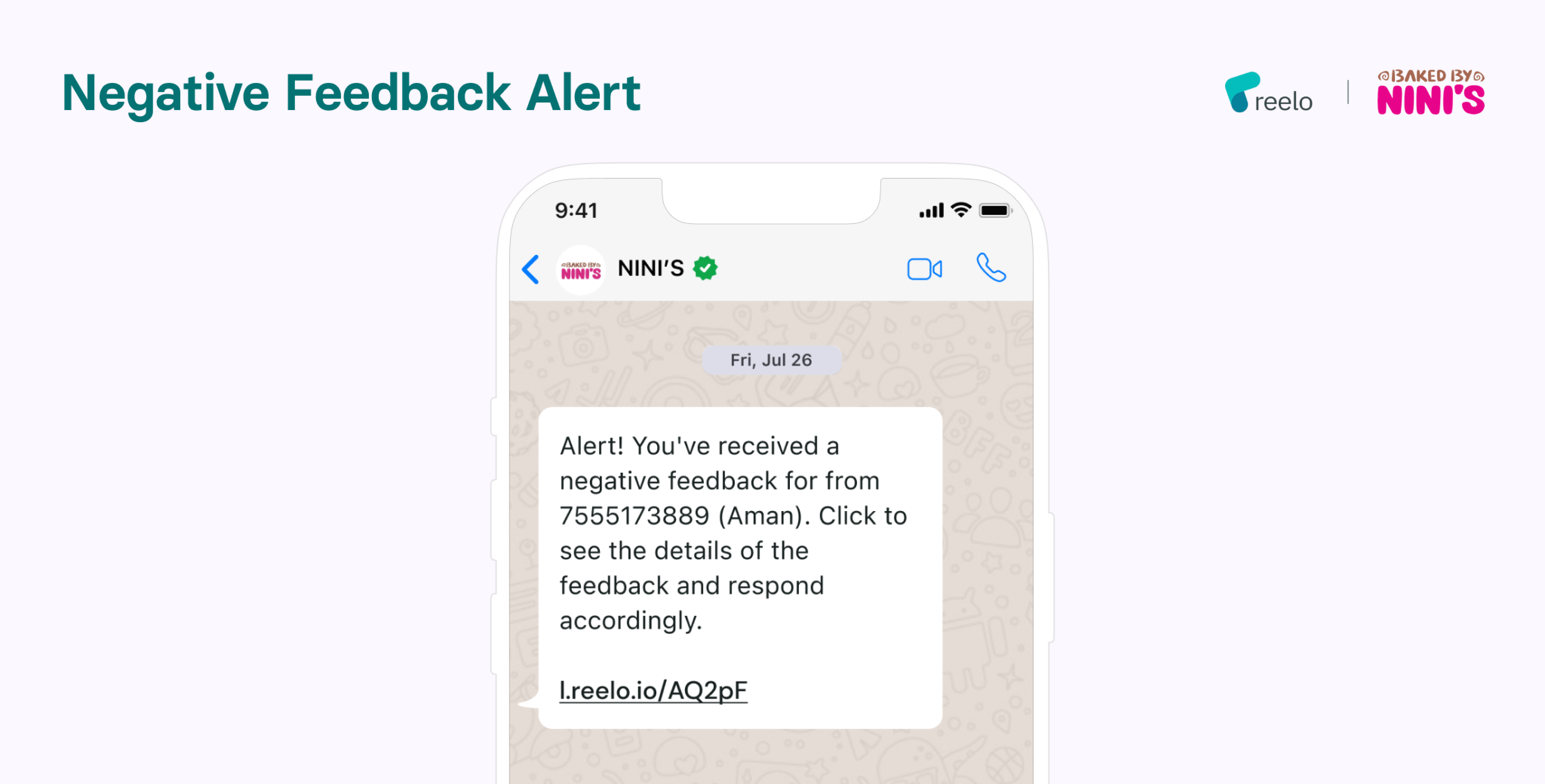 negative feedback alerts from Reelo