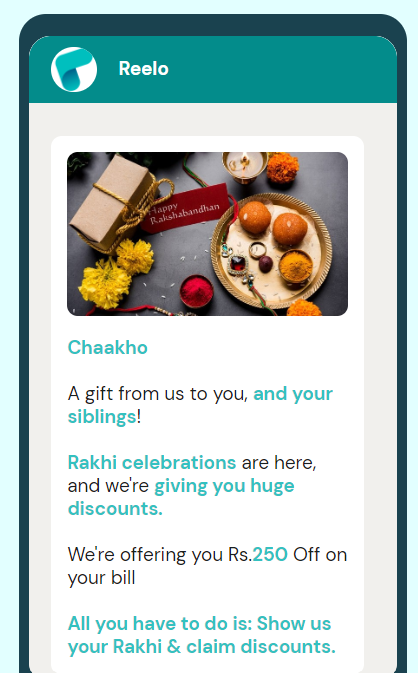 Raksha Bandhan WhatsApp campaign sample